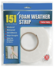 151 Weather Strip Foam Tape 5m 2pc
